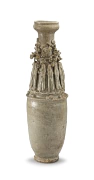 A Ying Qing celadon-glazed funerary vase, Southern Song Dynasty, late 13th century
