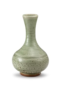 A Chinese celadon-glazed stoneware vase