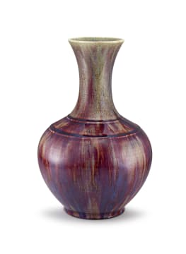 A Chinese flambé vase, late Qing Dynasty or later