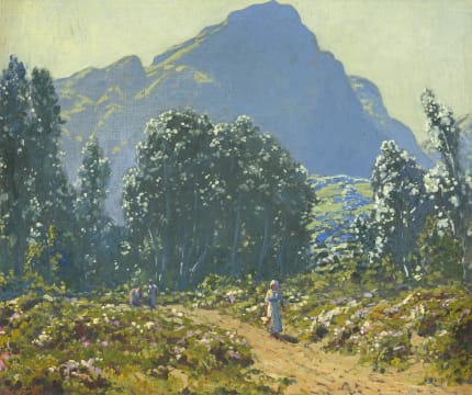 Edward Roworth; Strolling beneath Devil's Peak