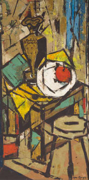 Jan Buys; Still Life with Red Apple and Vessels