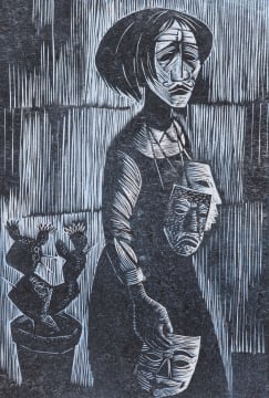 Peter Clarke; Girl with Masks