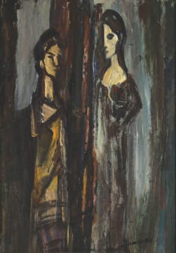 Pranas Domsaitis; Two Female Figures