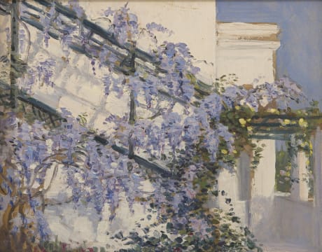 Hugo Naudé; Pergola and Wisteria, the Artist's Home in Worcester