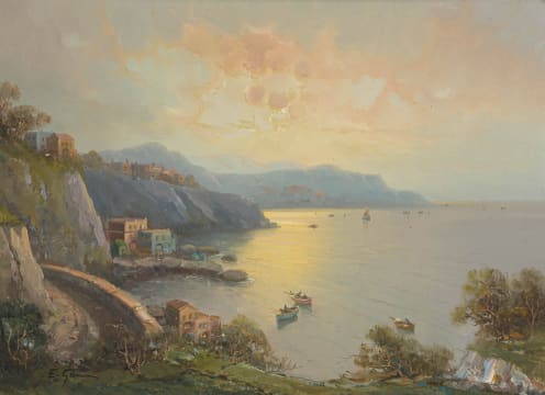 Italian School, 19th/20th Century; Amalfi Coast