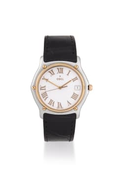 Ebel; Lady's stainless steel and 18ct yellow gold Ebel 'Sports Classique' wristwatch, Ref 1187143
