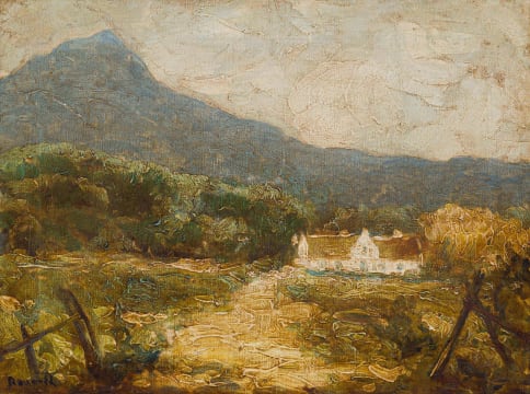 Edward Roworth; Landscape with Cape Dutch Homestead