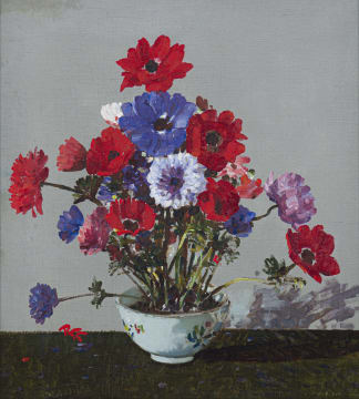 Robert Gwelo Goodman; Anemones in a Bowl