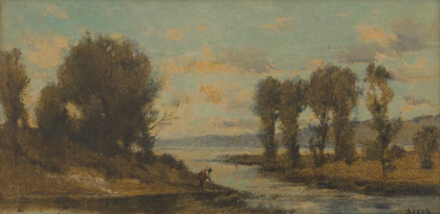 August Speck; The Chatzensee in Evening Light