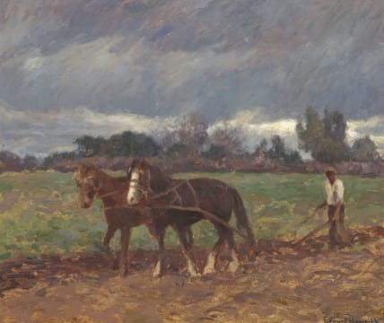 Edward Roworth; Ploughing the Field