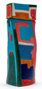 Wilma Cruise; Ceramic Form with Figures I