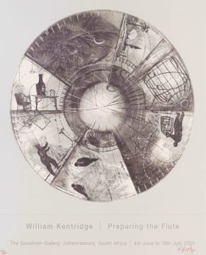 William Kentridge; Preparing the Flute, poster