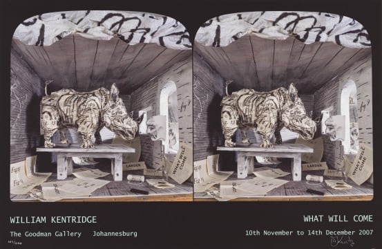 William Kentridge; What Will Come, poster