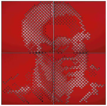 Michele Mathison; Untitled (Robert Mugabe), quadtych