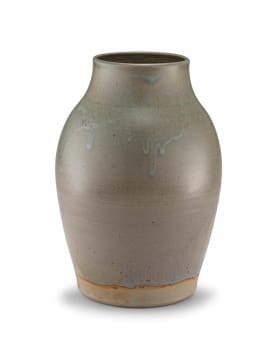A celadon-glazed stoneware vessel, Ian Calder (1955-), 1992