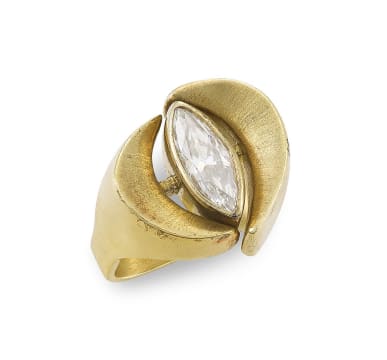 Erich Frey; Diamond and gold ring, Erich Frey (1917-2004)