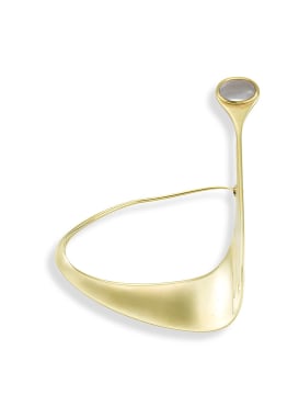 Moonstone and gold brooch