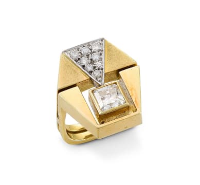 Franz Huppertz; Diamond and gold ring, Franz Huppertz (1940-1997)