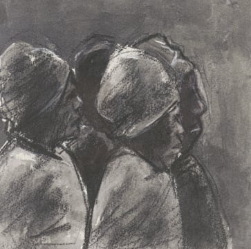 Sam Nhlengethwa; The Mourners