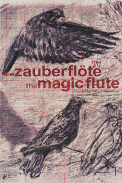 William Kentridge; The Magic Flute, poster