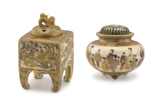A Japanese Satsuma koro, Meiji period, 1868-1912
