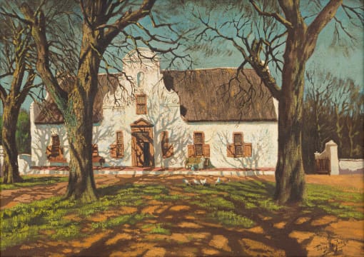 Tinus de Jongh; Homestead Van der Stel (Groot Constantia before the Fire)