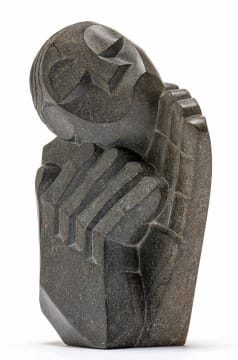 Nicholas Mukomberanwa; Head Cupped between Hands