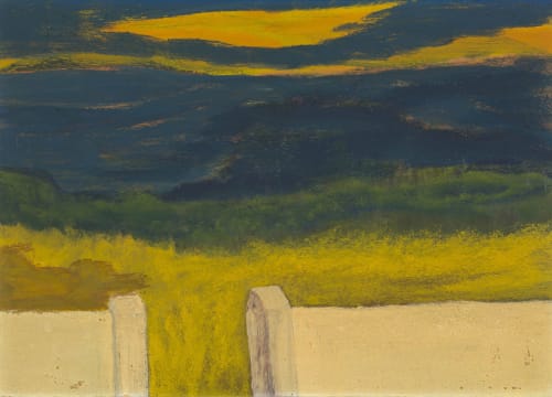 Herman van Nazareth; White Wall foregrounding Landscape