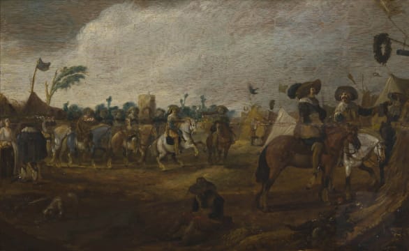 Follower of Adam Frans van der Meulen; Figures on Horseback