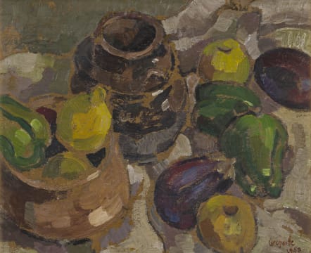 Gregoire Boonzaier; Still Life with Fruit and Vessels