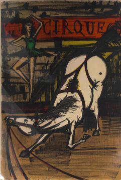 Bernard Buffet; L'Ecuyere (from Le Cirque)