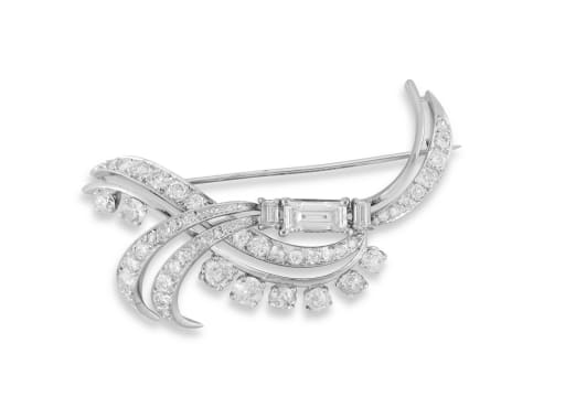 Diamond brooch, 1960s