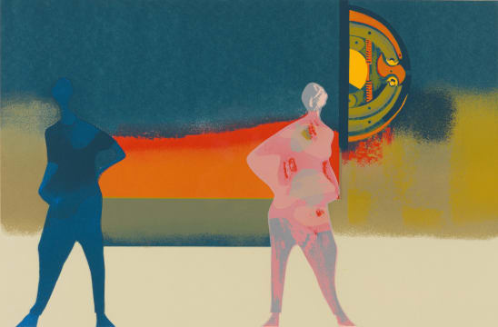Berenice Michelow; Composition with Two Figures