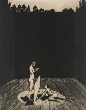 William Kentridge; Pyramus and Thisbe (from the Pit Series)