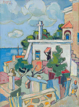 Gregoire Boonzaier; Malay Quarter above Simonstown, Cape