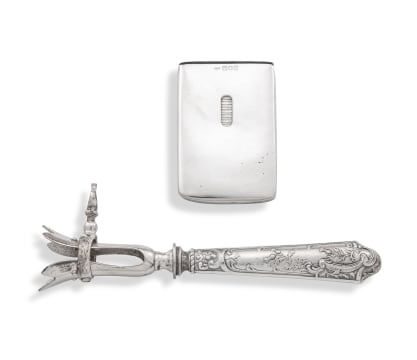 An Edward VII silver card case, Henry Williamson Ltd, London, 1902