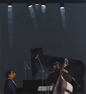 Sam Nhlengethwa; Abdullah Ibrahim and Johny Dyani