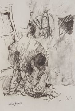 Alexander Rose-Innes; Shearing a Sheep