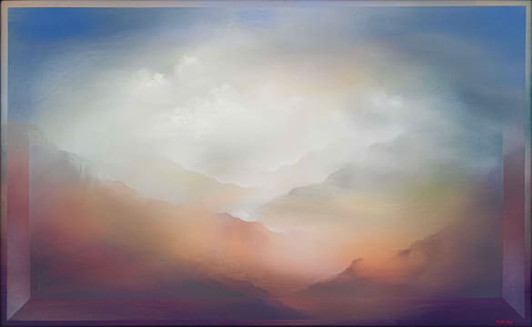 Anton Uys; Landscape with Mountains and Clouds