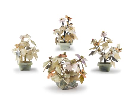 Three Chinese hardstone table ornaments, 20th century