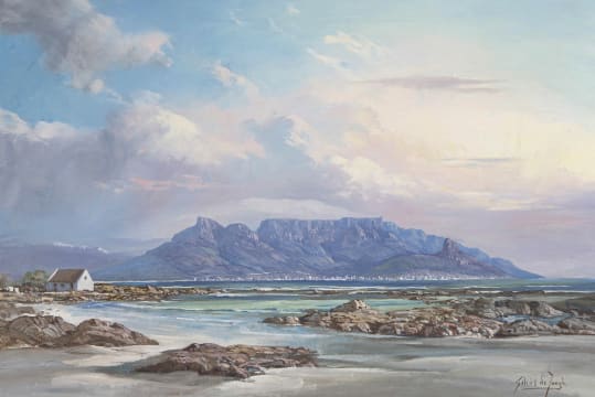 Gabriel de Jongh; View of Table Mountain