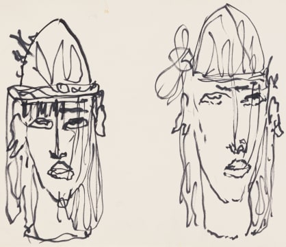 Alexis Preller; Florentine Heads, sketches