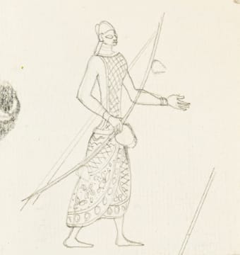 Alexis Preller; Beninese Musician, tiny sketch
