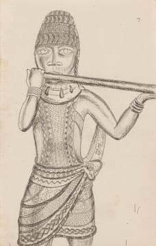 Alexis Preller; Beninese Musician I, sketch