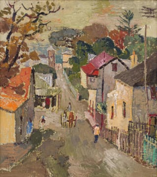 Gregoire Boonzaier; View of Church Street, Wynberg, Cape Town