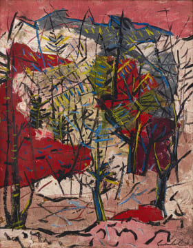 Gordon Vorster; Landscape with Trees