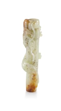 A Chinese jade carving of a dragon, 20th century