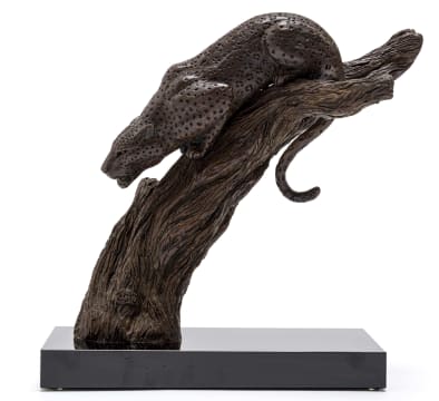 Donald Greig; Leopard on a Branch