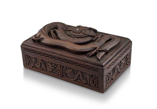 A Chinese hardwood carved mahjong set, early 20th century