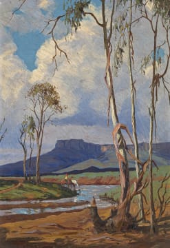 Willem Hermanus Coetzer; Landscape with River
